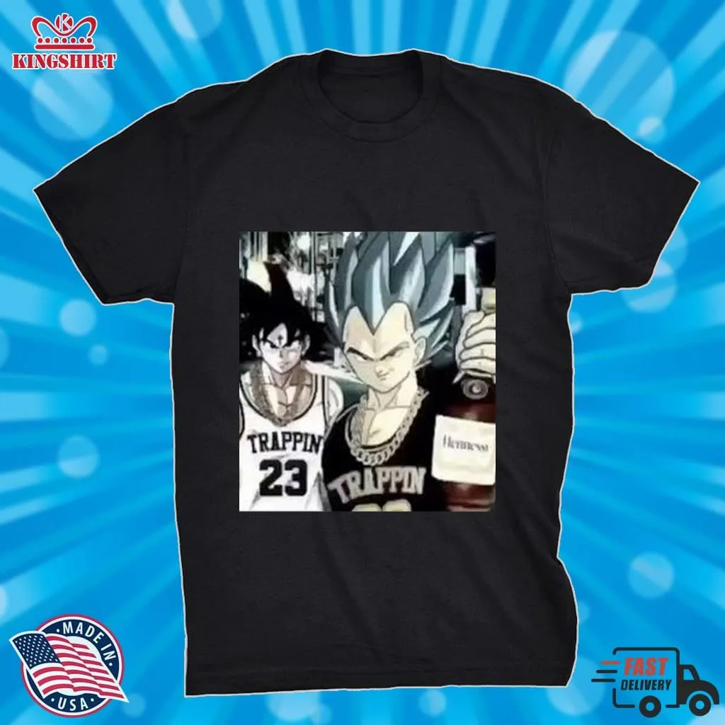 Best Goku And Vegeta Trappin Classic Tshirt2282 Essential T Shirt Shirt