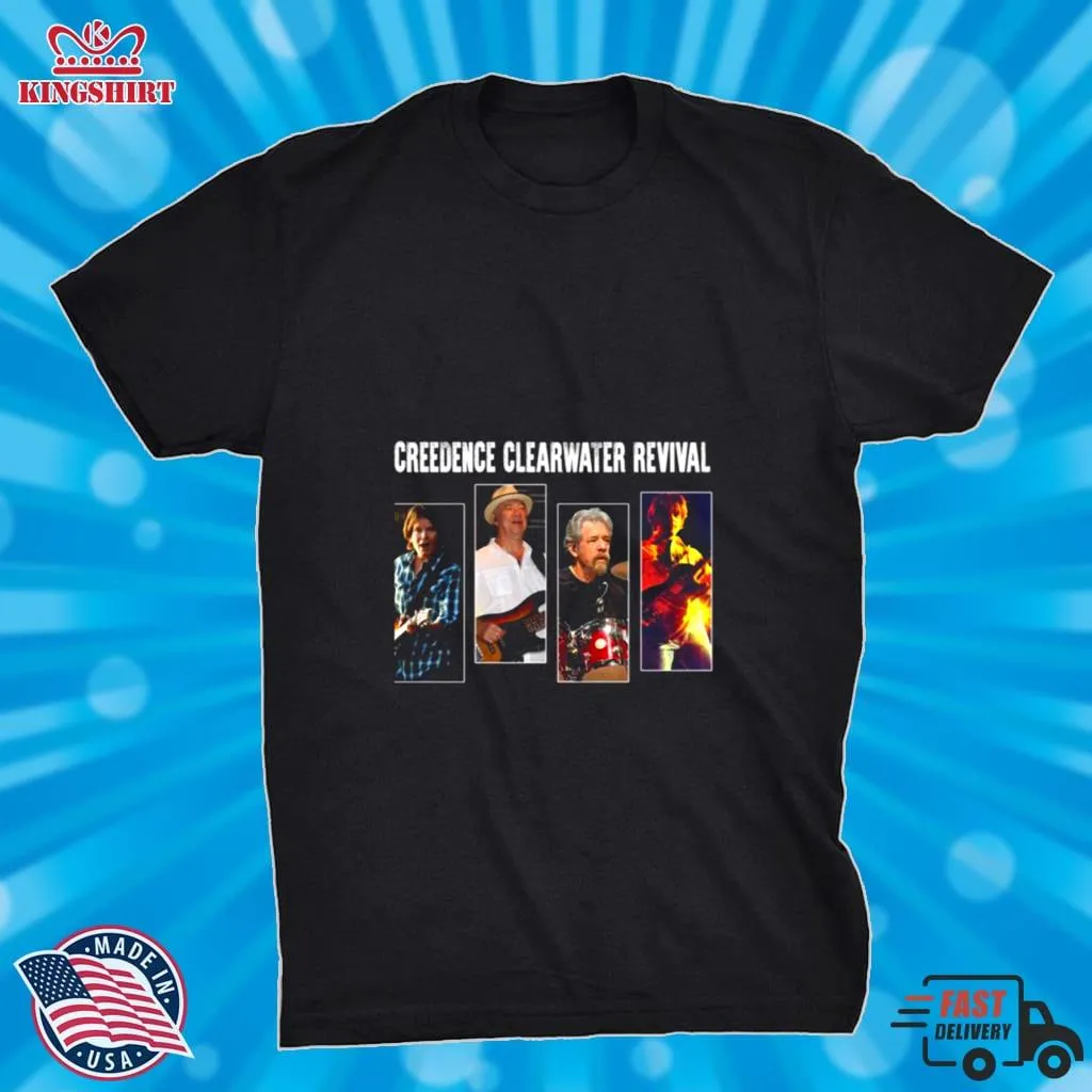 Hot Graphic Creedence Clearwater Revival In Concert Camiseta Ajustable Shirt