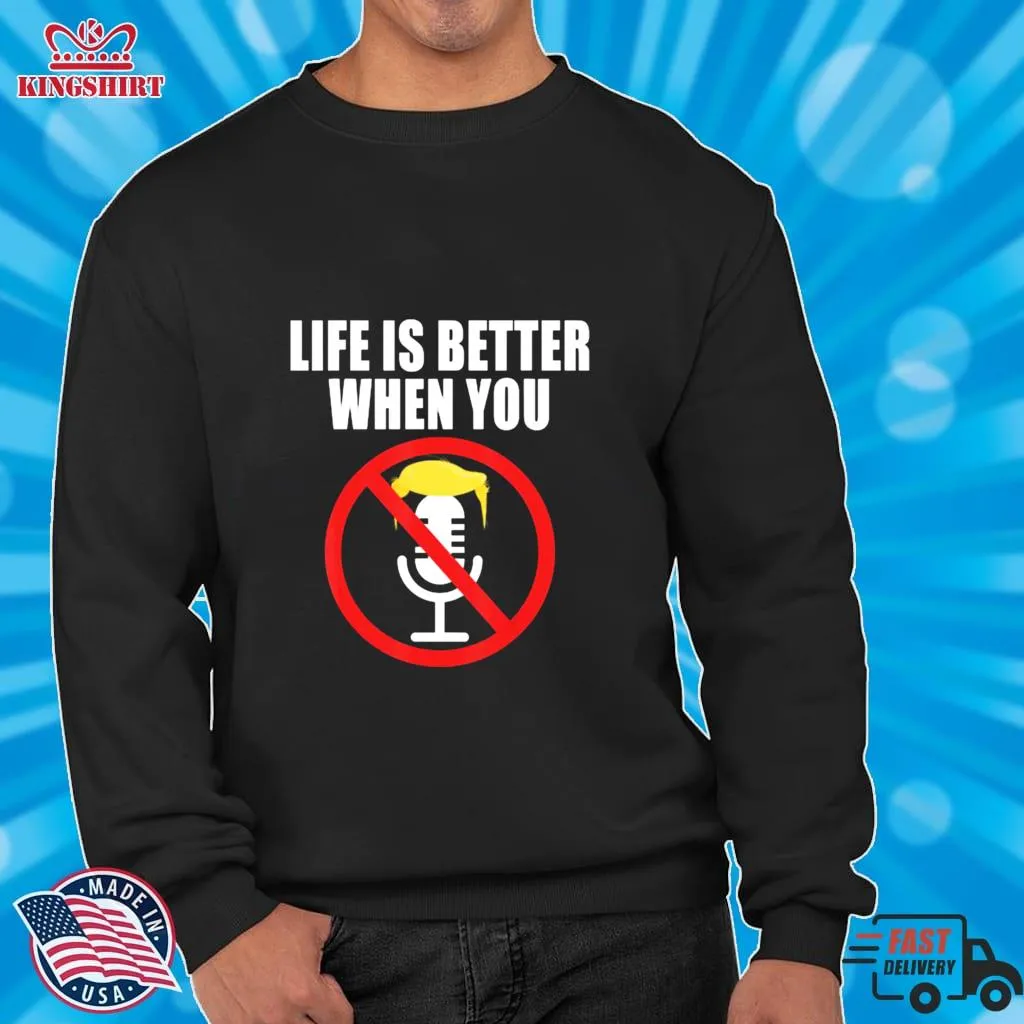 Vote Shirt Life Is Better When You Mute Him Trump 2020 Shirt Unisex Tshirt