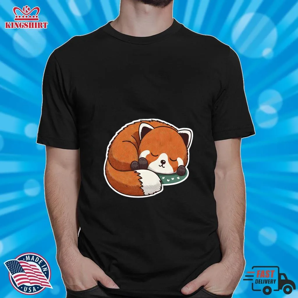 Best Lil Red Panda Nap Classic T Shirt Shirt