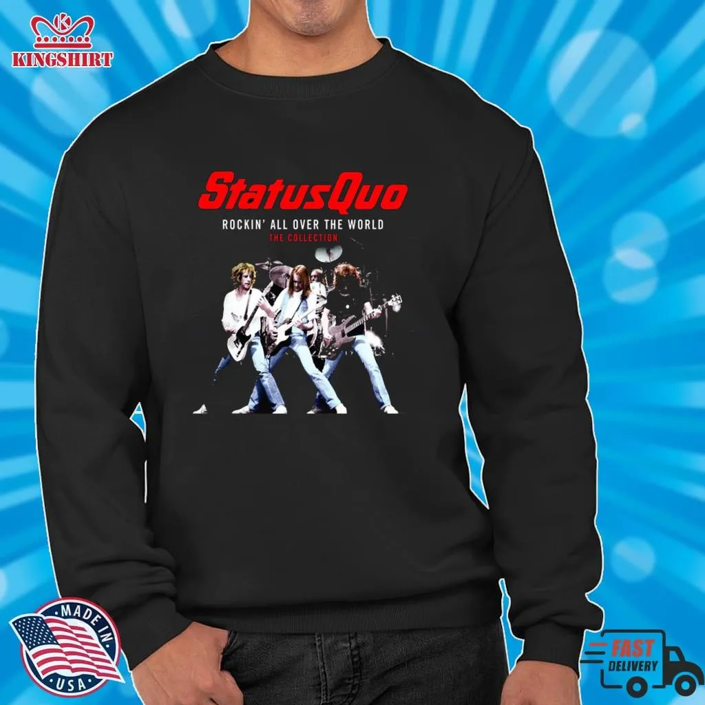 Awesome Rockins Statusquo Red Classic T Shirt Long Sleeve