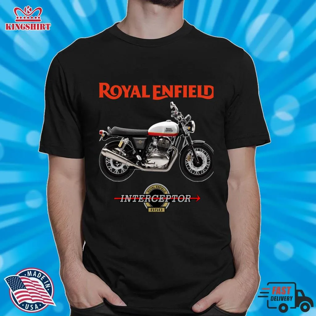 Official Royal Enfield Interceptor 650 Designs By FASHION THERAPY Classic T Shirt Shirt