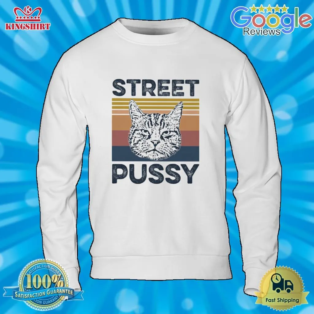 Oh Street Pussy Cat Vintage Shirt Long Sleeve