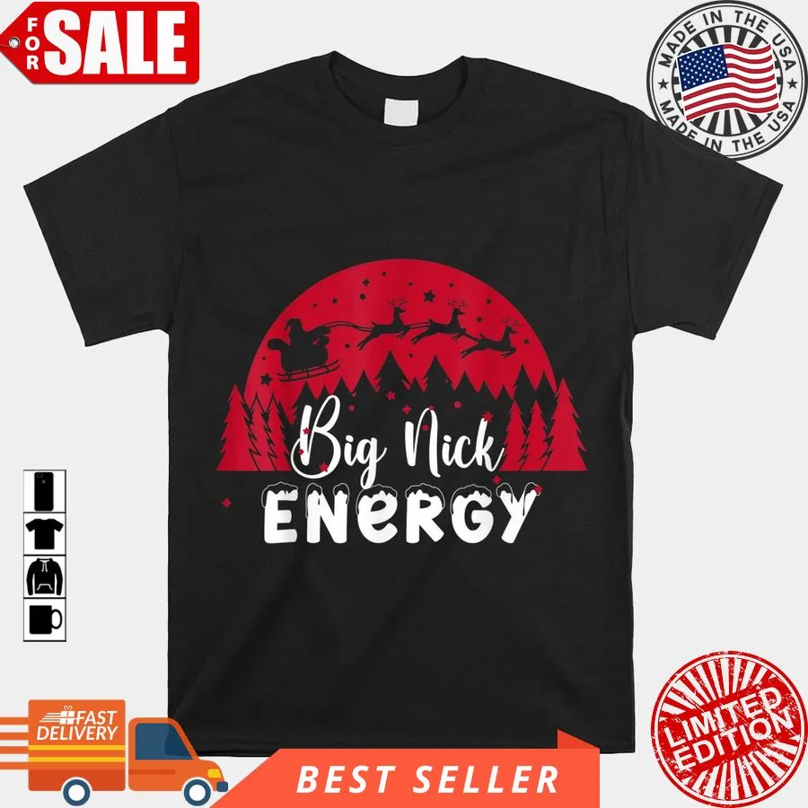 Romantic Style Big Neck Energy Santa's Trenaut Funny Christmas Xmas Shirt Women T-Shirt