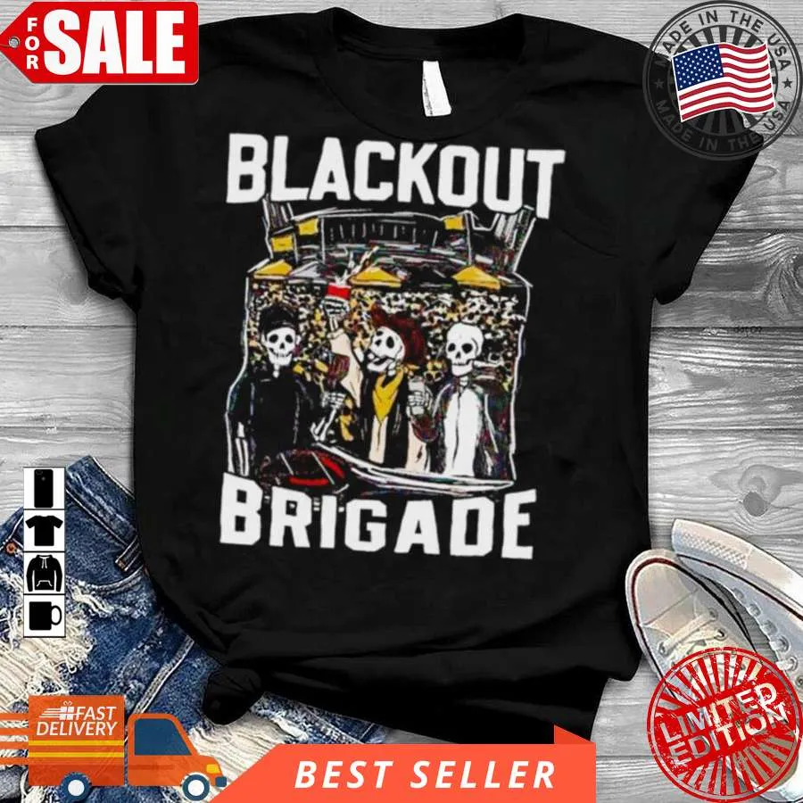 Oh Black Out Brigade Shirt Size up S to 4XL