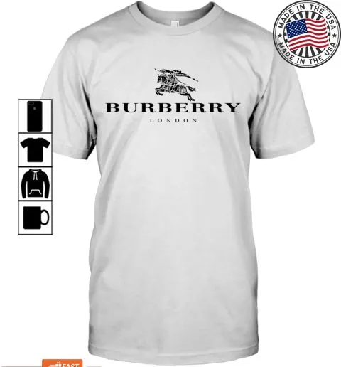 Top Burberry Black Logo Men T-Shirt