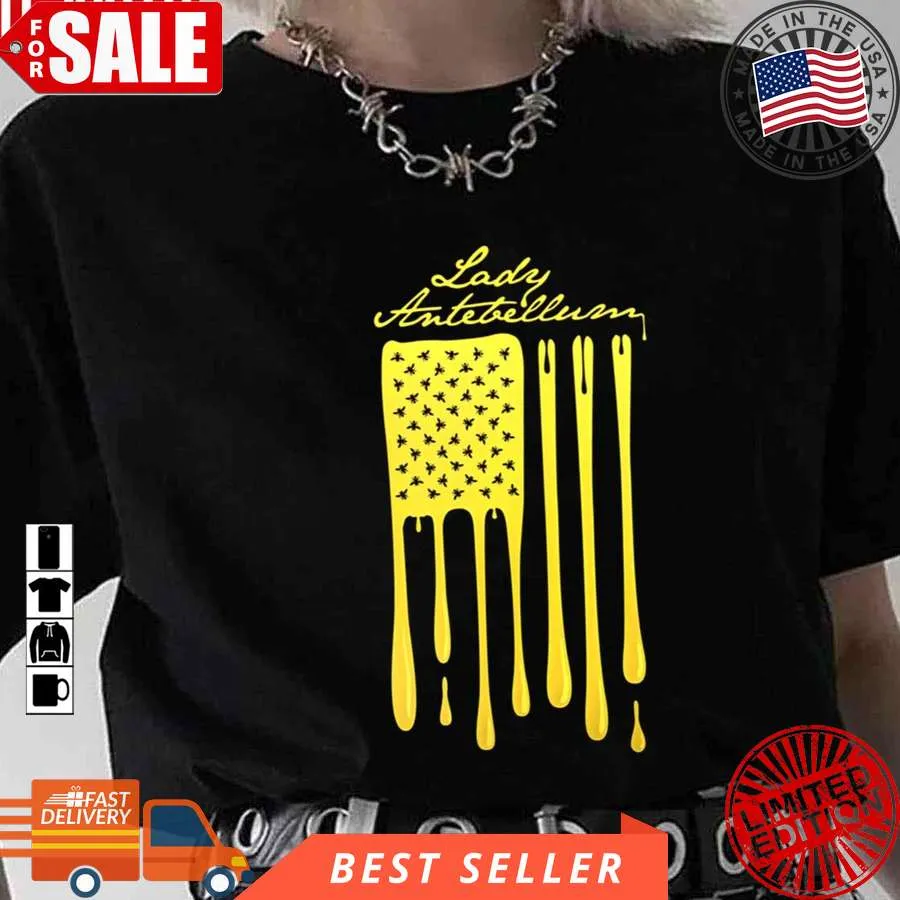 Top Butter American Flag Lady Antebellum Lady A Unisex T Shirt Plus Size