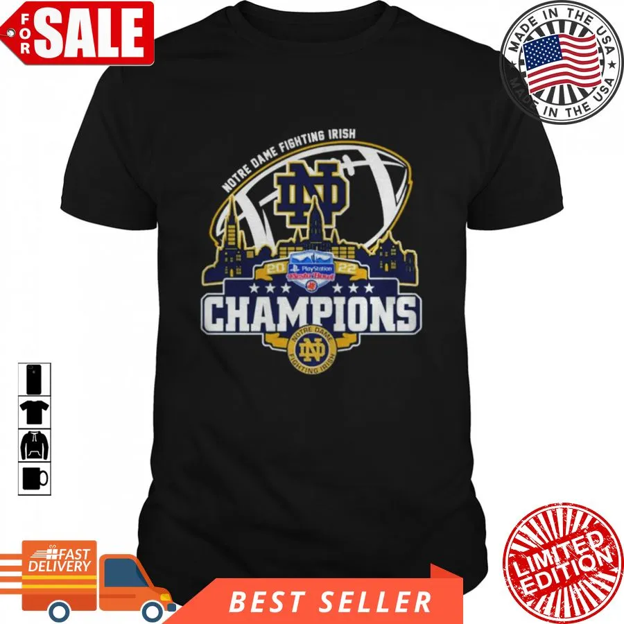 Awesome Champion Notre Dame Fighting Irish Logo Playstation City 2022 Shirt SweatShirt