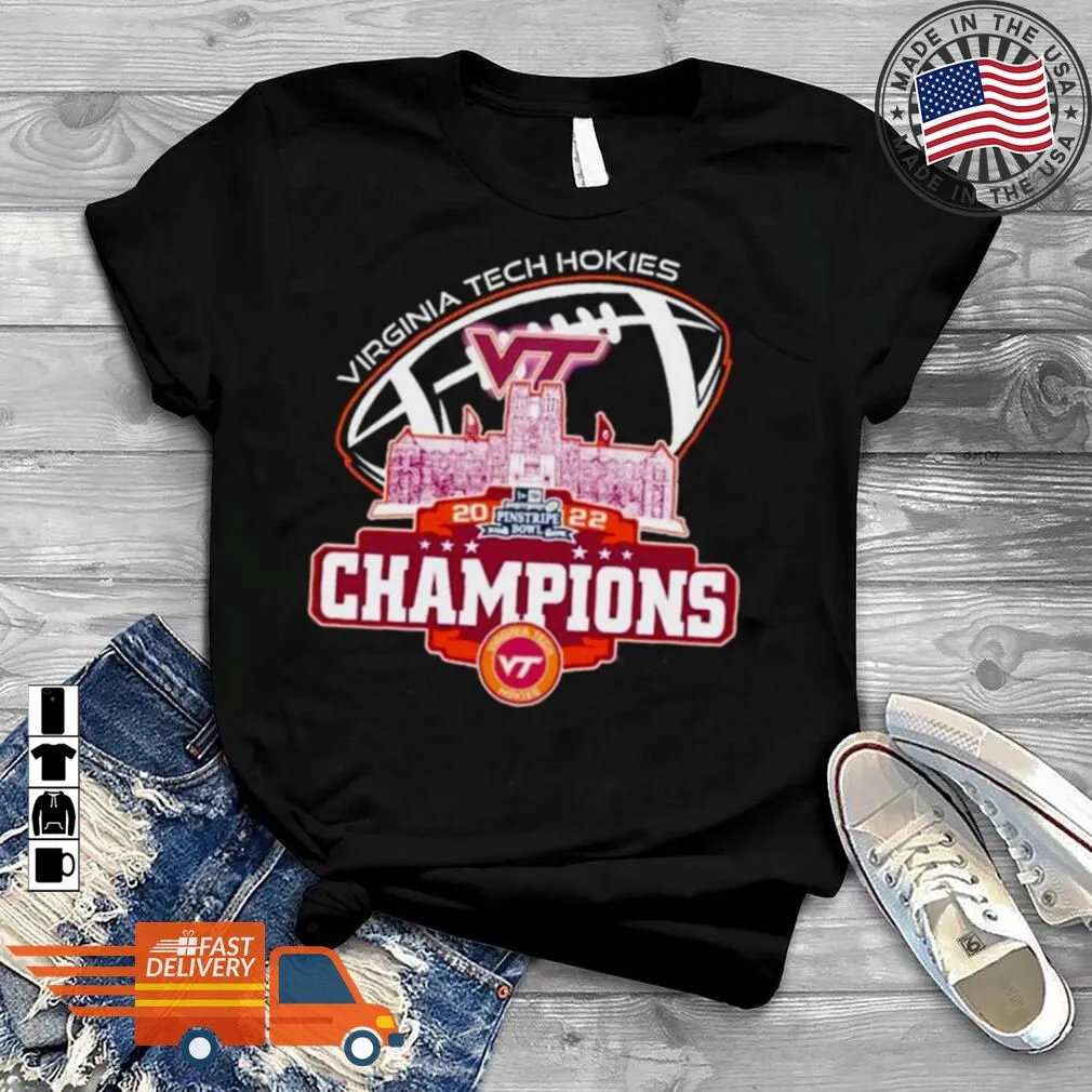 Official Champion Virginia Tech Hokies City Pinstripe Bowl City 2022 Shirt Shirt