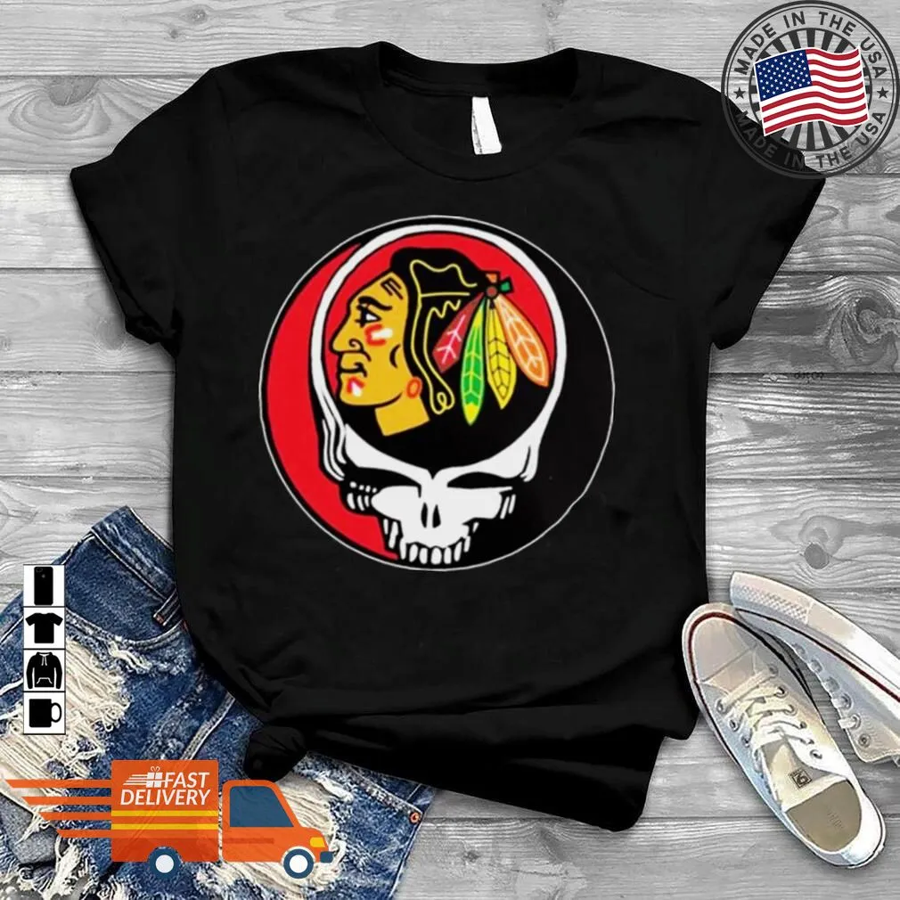 The cool Chicago Blackhawks Grateful Dead Steal Your Face Hockey Nhl Shirt Tank Top Unisex
