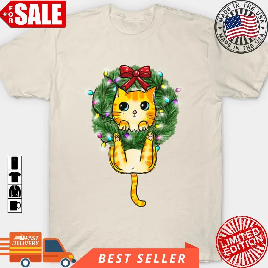 Original Christmas Cat T Shirt, Hoodie, Sweatshirt, Long Sleeve Shirt