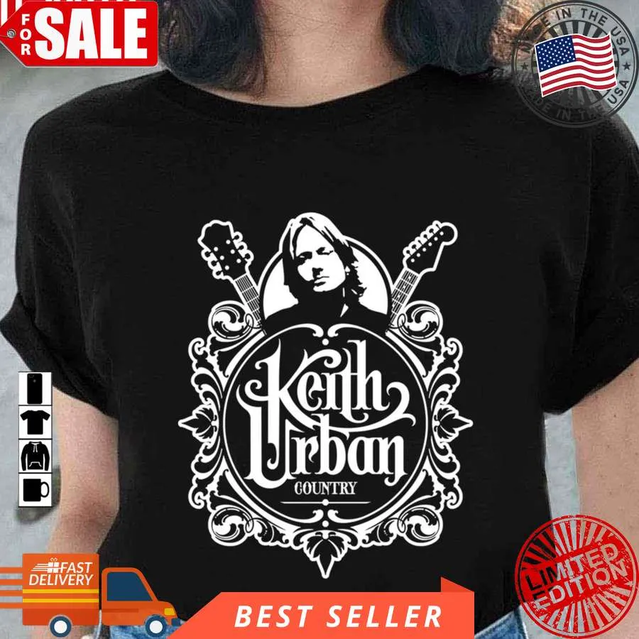 Vintage Country Music Keith Urban Unisex T Shirt Size up S to 4XL