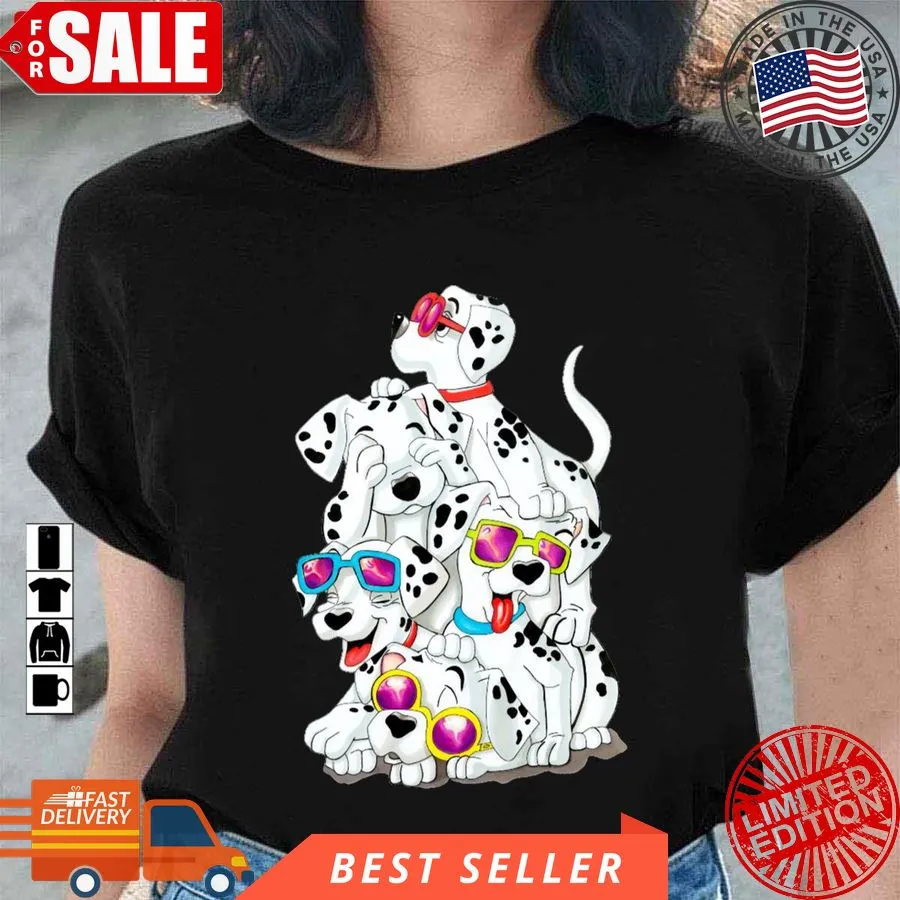 Oh Dalmatian Dogs Design 101 Dalmatians Unisex T Shirt Long Sleeve