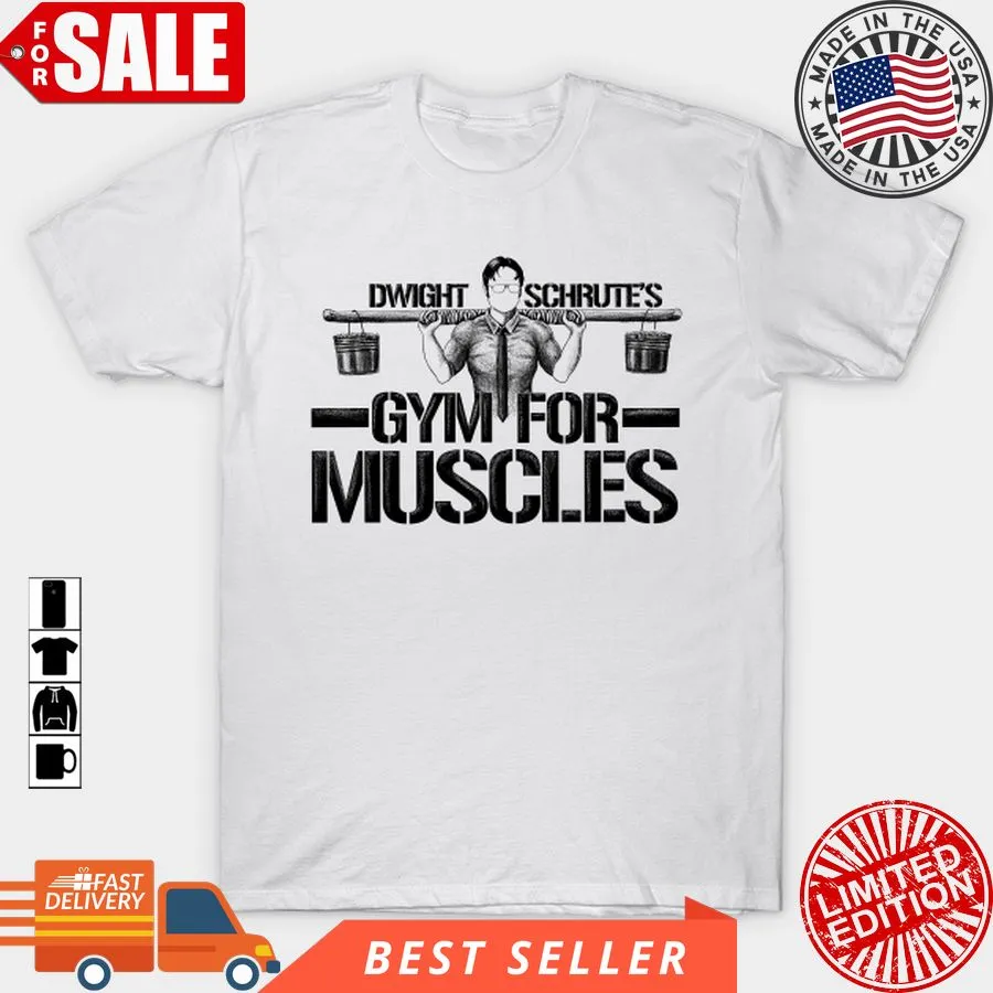 Romantic Style Dwight SchruteS Gym For Muscles T Shirt, Hoodie, Sweatshirt, Long Sleeve Women T-Shirt