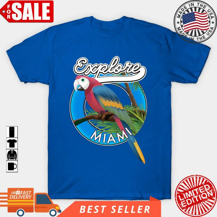 Romantic Style Explore Miami Retro Logo T Shirt, Hoodie, Sweatshirt, Long Sleeve V-Neck Unisex