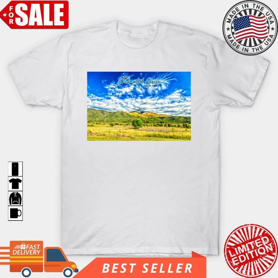 Romantic Style Flag Mountain In The Enchanted Circle. T Shirt, Hoodie, Sweatshirt, Long Sleeve V-Neck Unisex