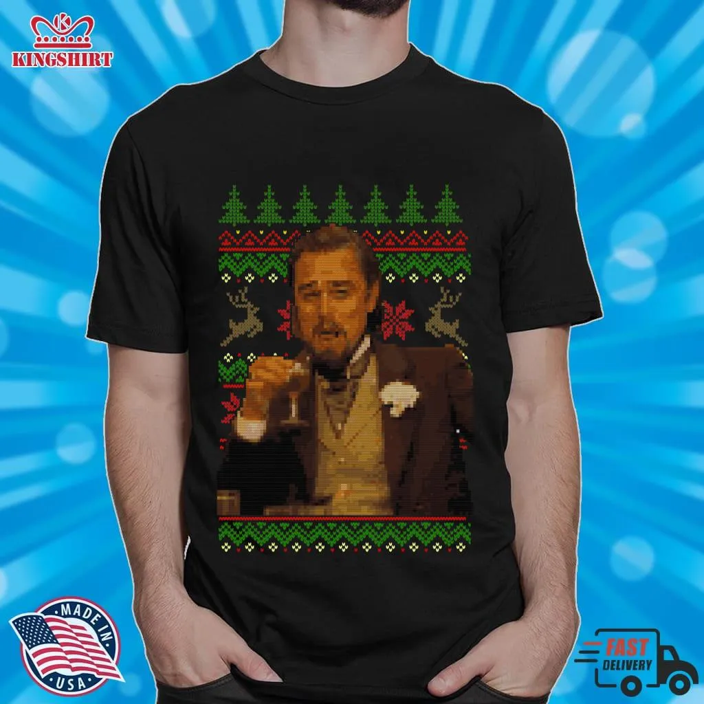 Hot Dicaprio Drinking Meme   Ugly Sweater Essential T Shirt Plus Size