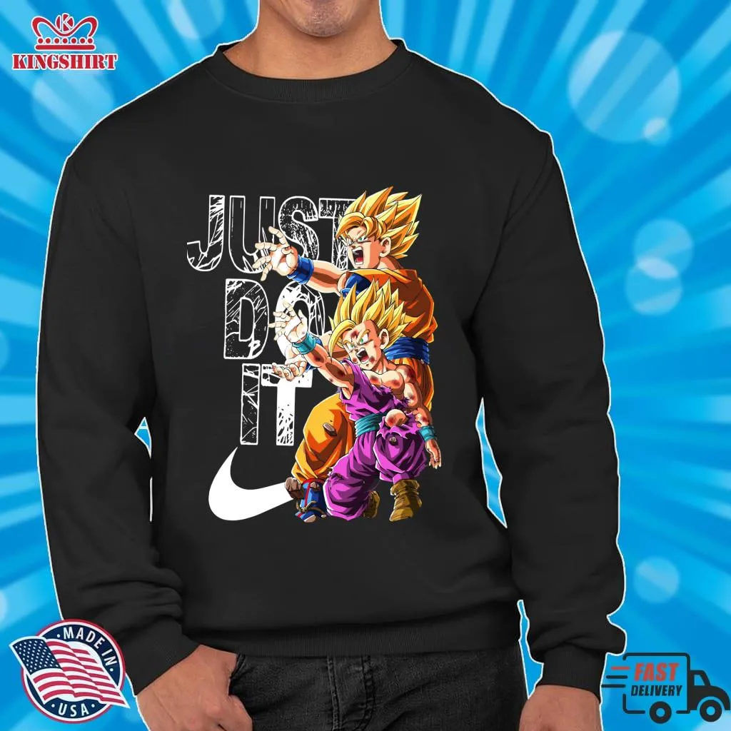 Pretium Dragonball Z Goku And Gohan Kamehameha Just Do It  Essential T Shirt Plus Size