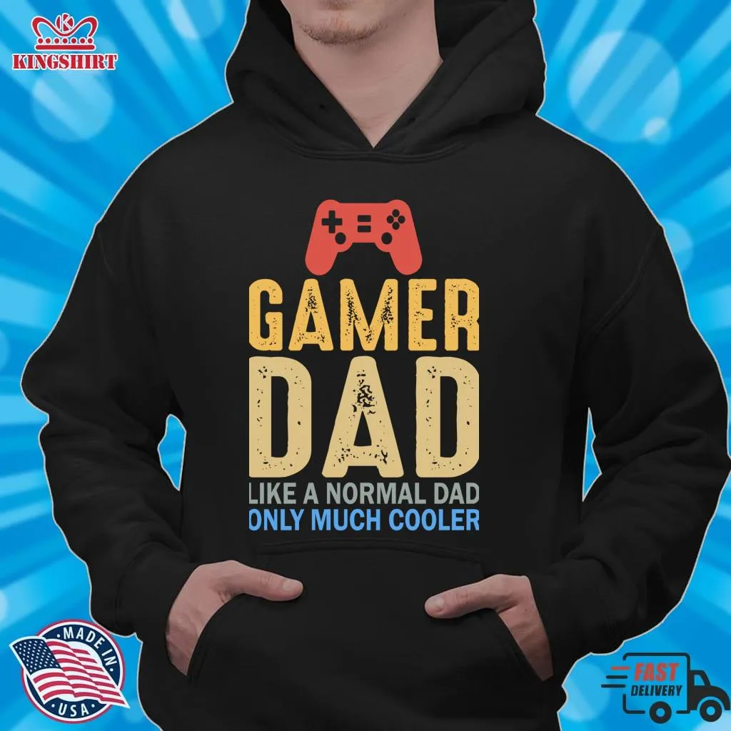 Vintage Gamer Dad Much Cooler  Essential T Shirt Size up S to 4XL