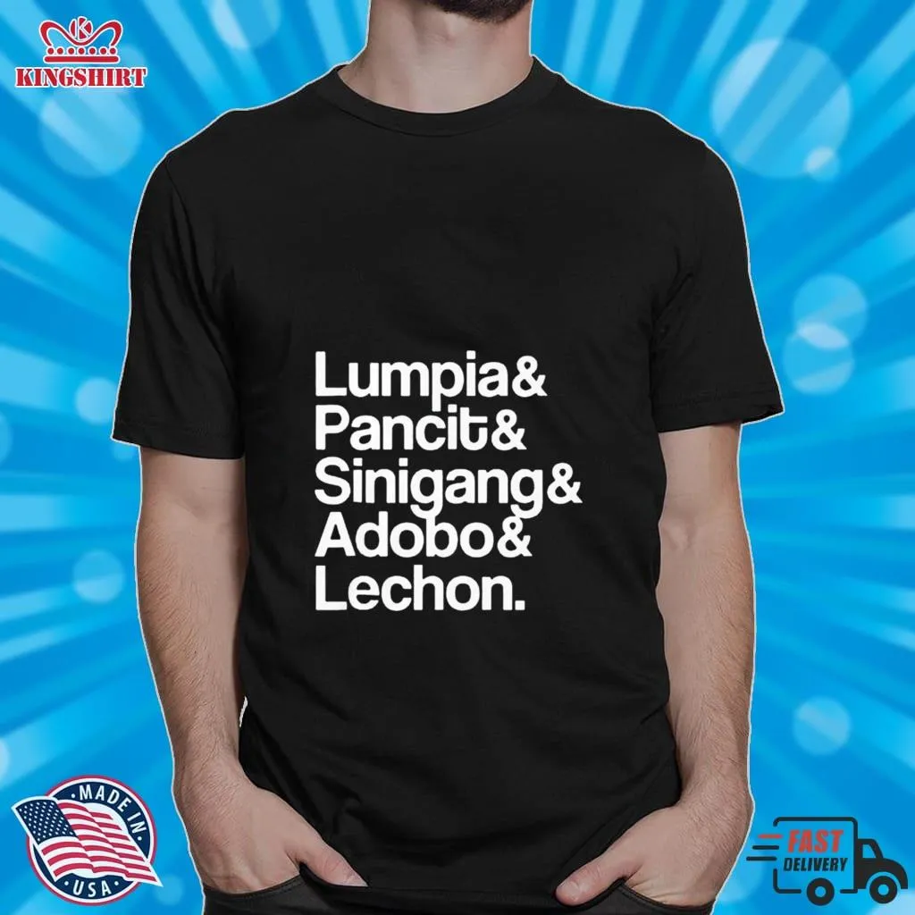 Vote Shirt Lumpia Pancit Sinigang Adobo Lechon T Shirt V-Neck Unisex