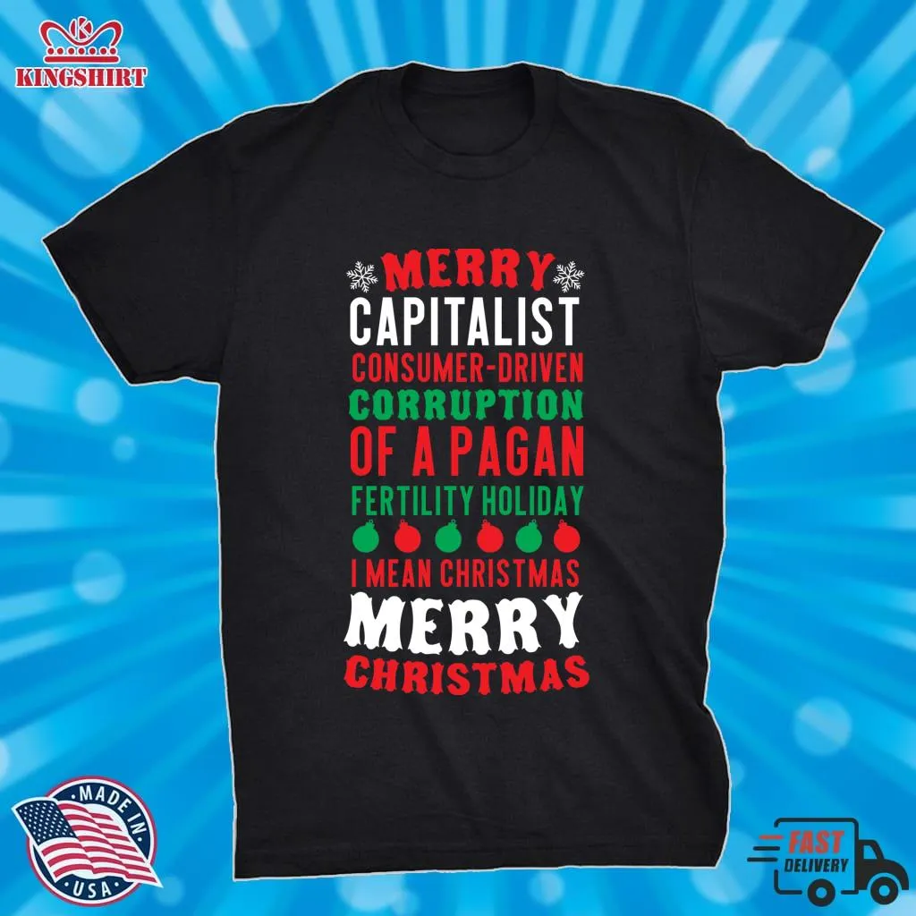 Vote Shirt Merry Corruption Of A Pagan Holiday Premium T Shirt Tank Top Unisex