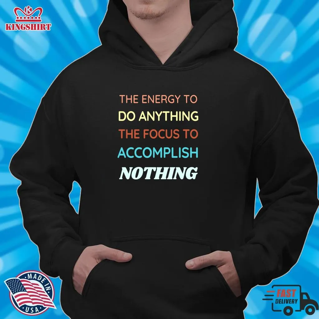 Official ADHD Quote Zipped Hoodie Shirt