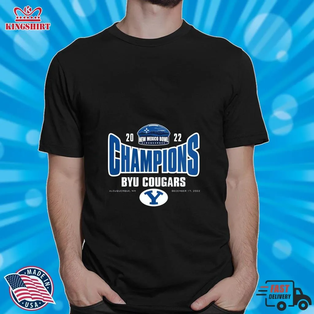Romantic Style Byu Cougars 2022 New Mexico Bowl Champions Shirt Unisex Tshirt