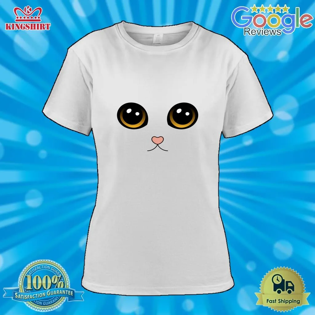Be Nice Cute Cat Face   Black Classic T Shirt Men T-Shirt