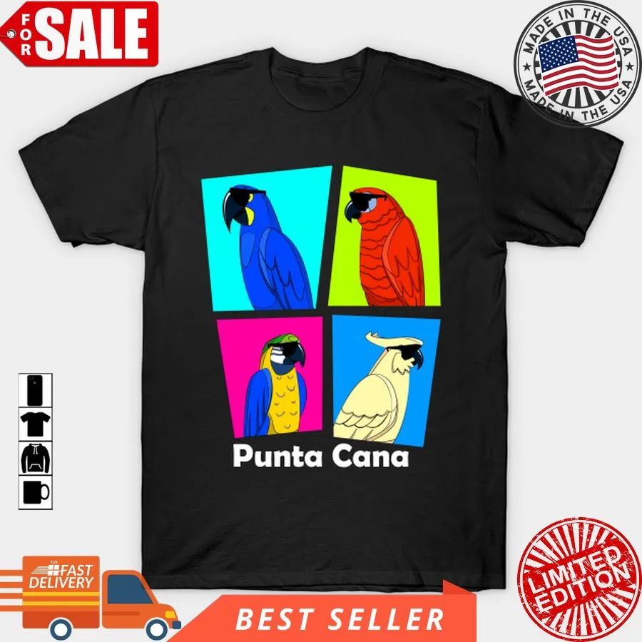 Hot Funny Parrot Holiday  Dominican Republic Punta Cana T Shirt, Hoodie, Sweatshirt, Long Sleeve Size up S to 4XL