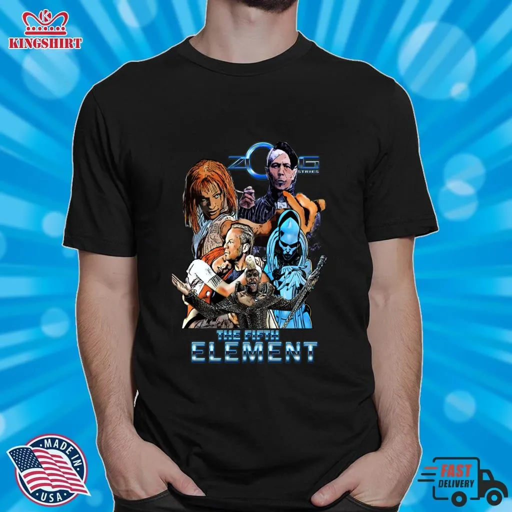 Romantic Style The Fifth Element Classic T Shirt V-Neck Unisex