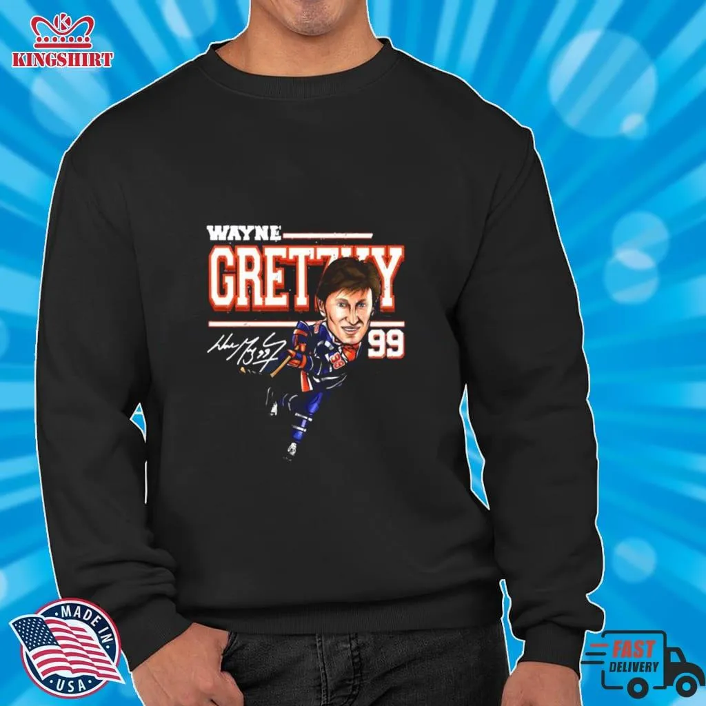 Top The White Tornado Wayne Gretzky Signature Shirt Plus Size