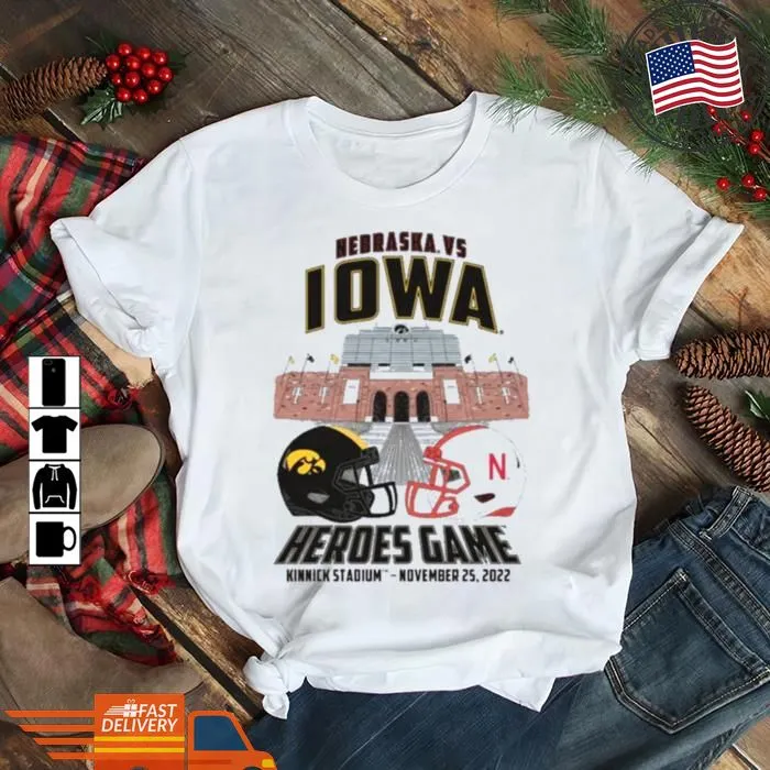 Vintage Heroes Game 2022 Nebraska Cornhuskers Vs. Iowa Hawkeyes Shirt Youth T-Shirt