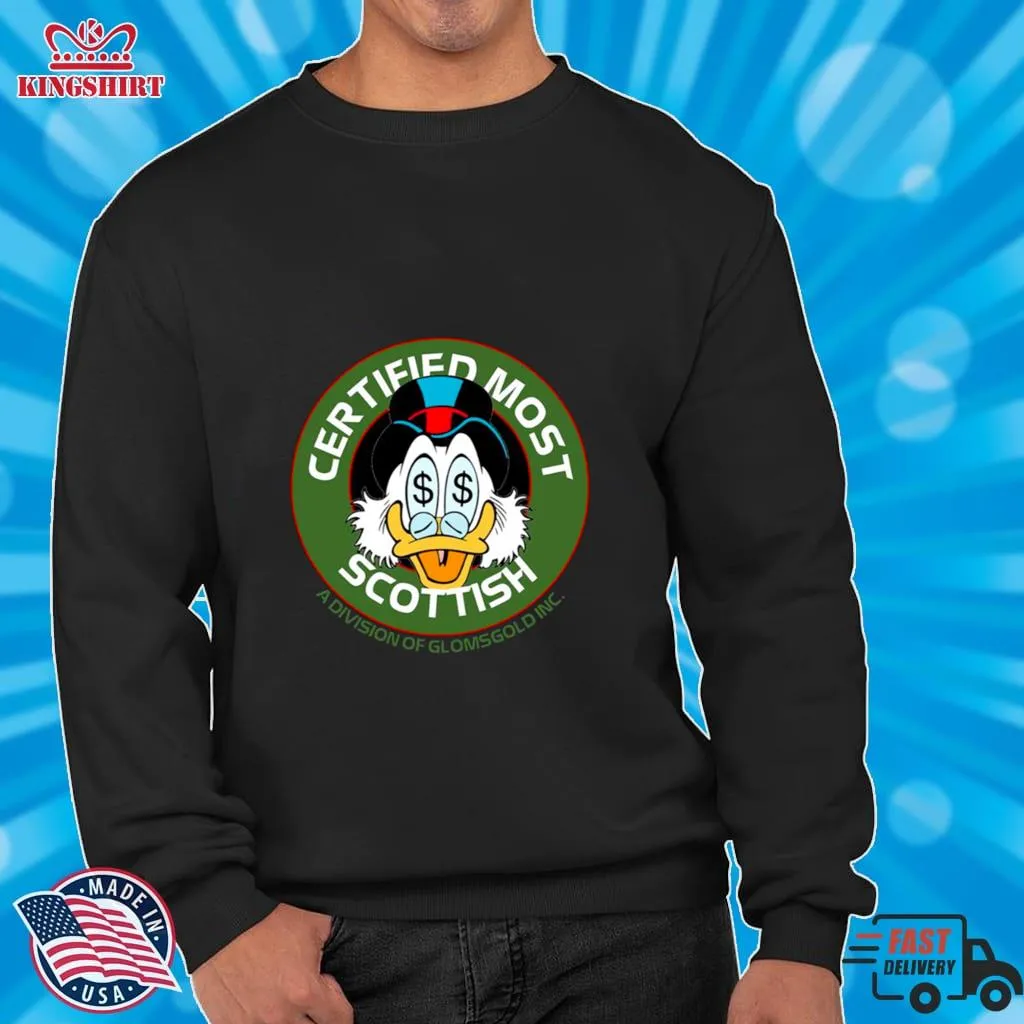 Top Certified Most Scottish A Division Of Glomsgold Inc Disney Donald Ducktales Shirt Plus Size