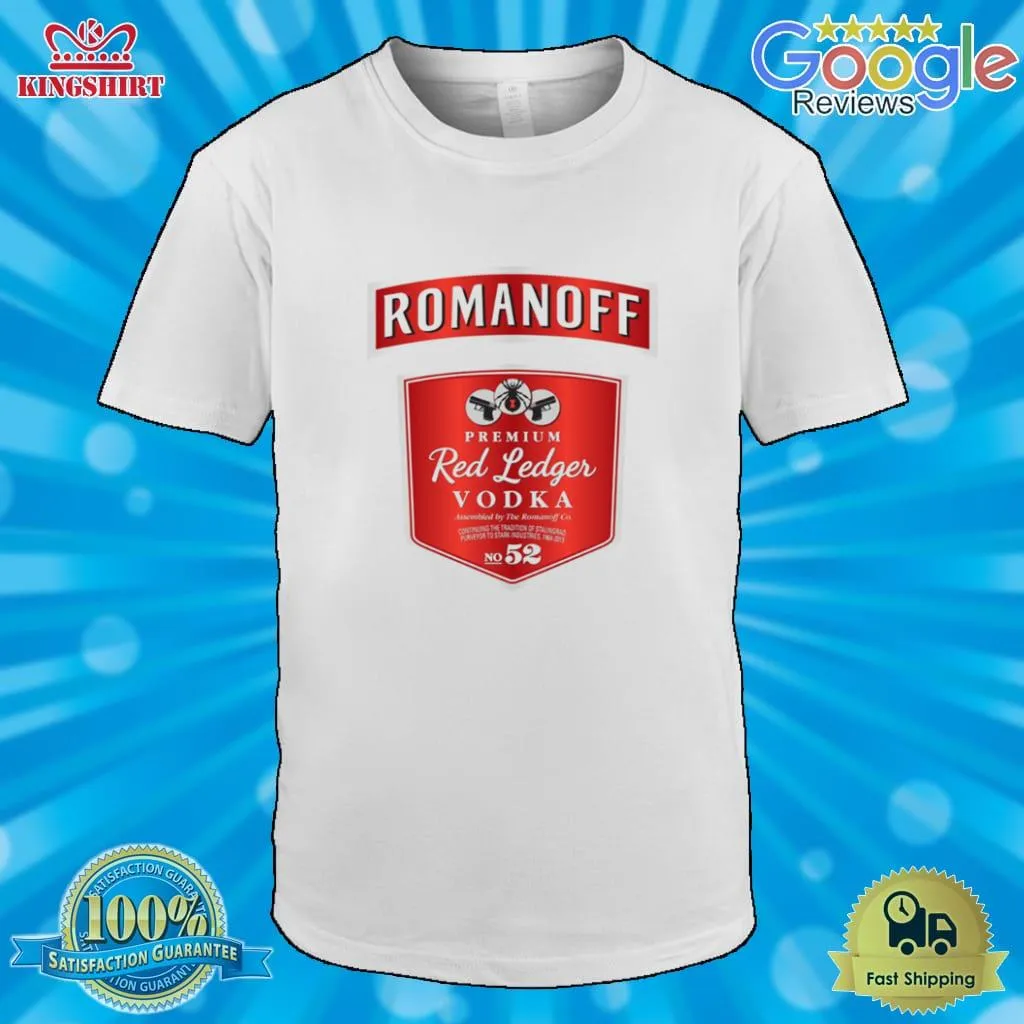 Top Romanoff Vodka Logo Design Shirt Men T-Shirt
