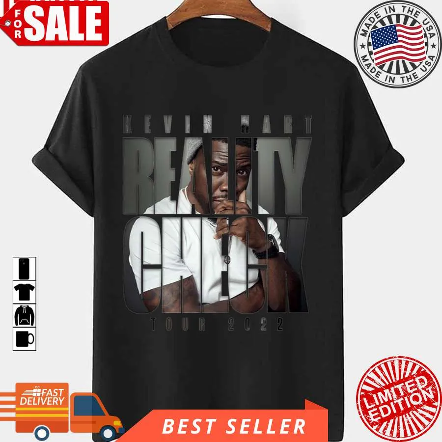 Funny Kevin Hart 2022 Reality Check Tour Unisex T Shirt Plus Size