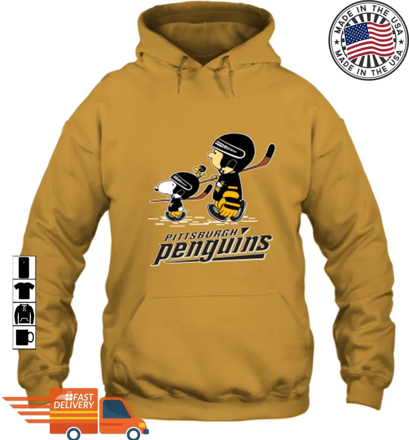 Free Style Let's Play Pittsburgh Penguins Ice Hockey Snoopy Nhl Hoodie  Tshirt Women T-Shirt