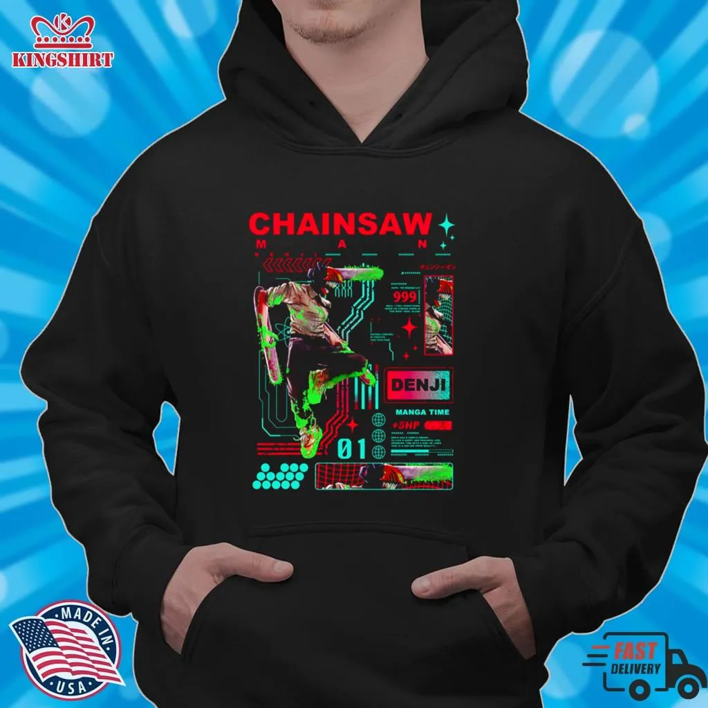 Original Denji Chainsaw Man Manga Urban Style Shirt Shirt