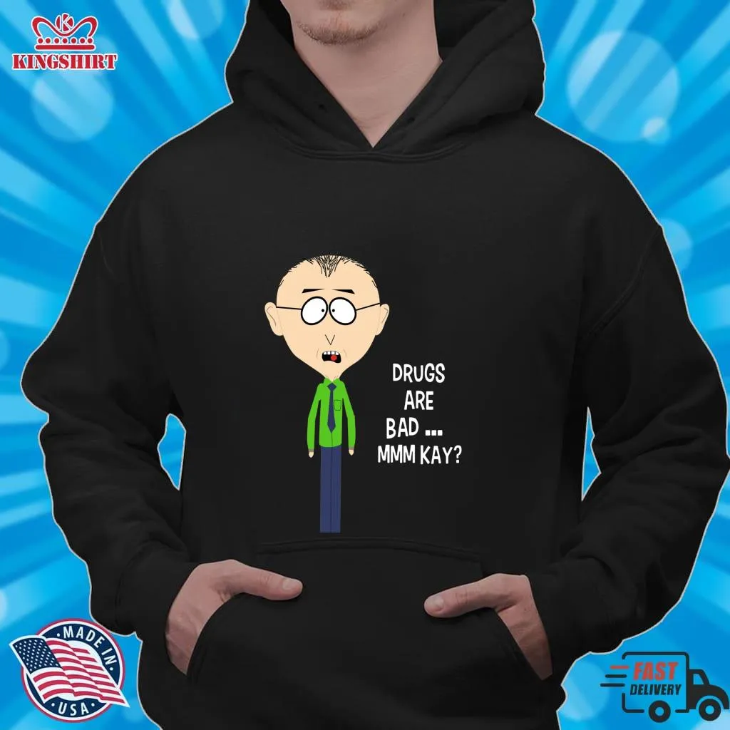 Funny Drugs Are Bad Mkay Mr Mackey South Park  Classic T Shirt Plus Size