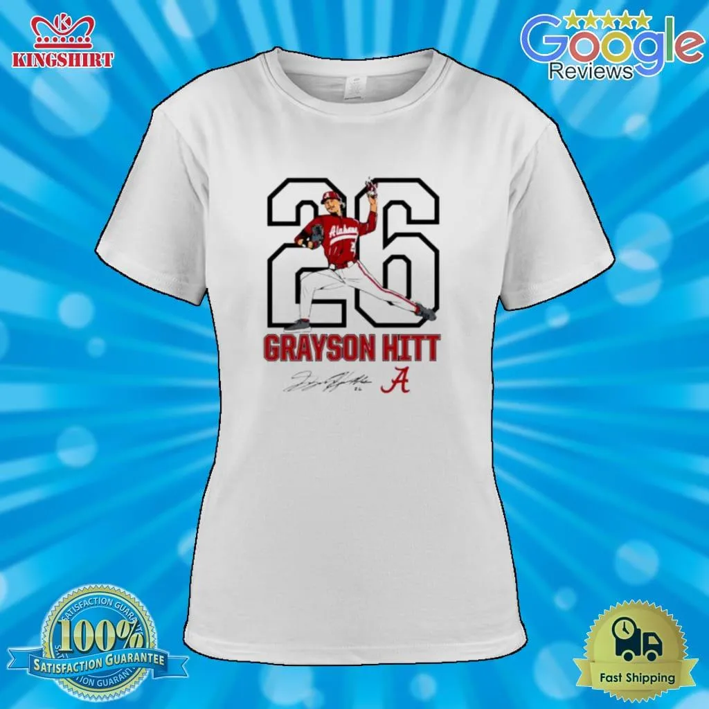 Top Grayson Hitt No 26 Alabama Alabama Crimson Tide Bring Tzzhe Heat Shirt Men T-Shirt