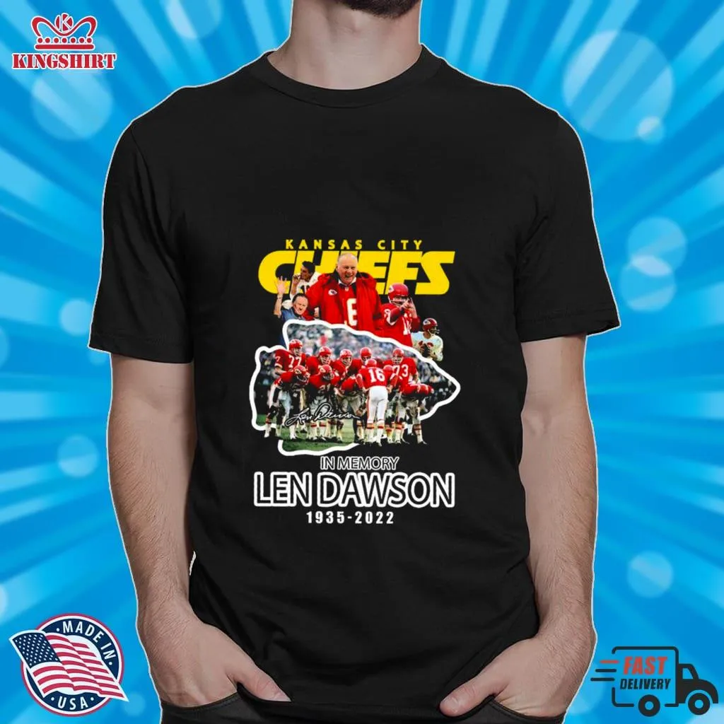 The cool Kansas City Chiefs In Memory Len Dawson 1935 2022 Shirt Tank Top Unisex