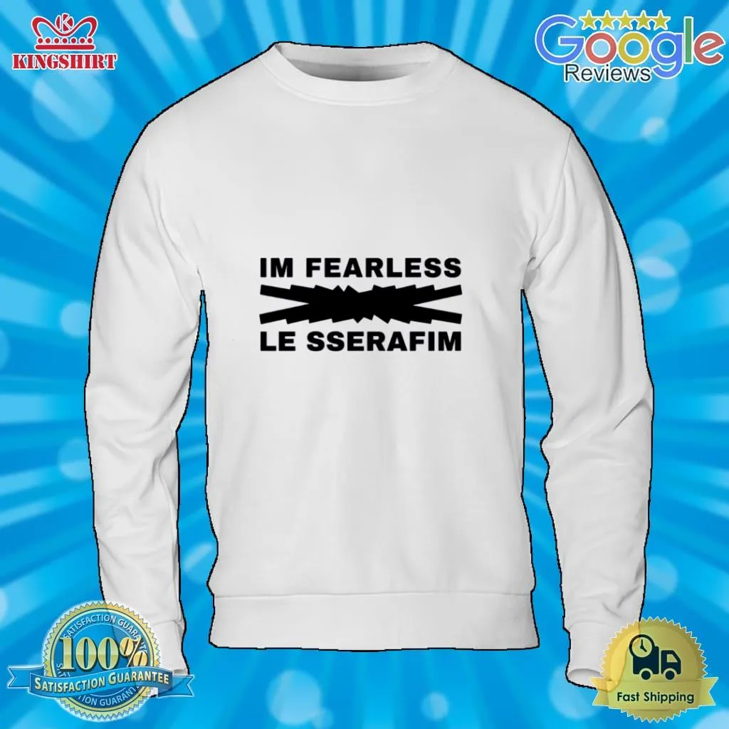 Romantic Style Le Sserafim Logo Shirt V-Neck Unisex