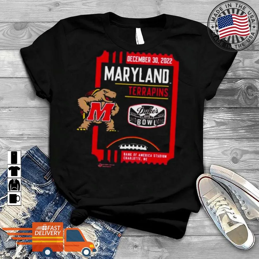 Hot Maryland Terrapins 2022 DukeS Mayo Bowl Shirt Size up S to 4XL