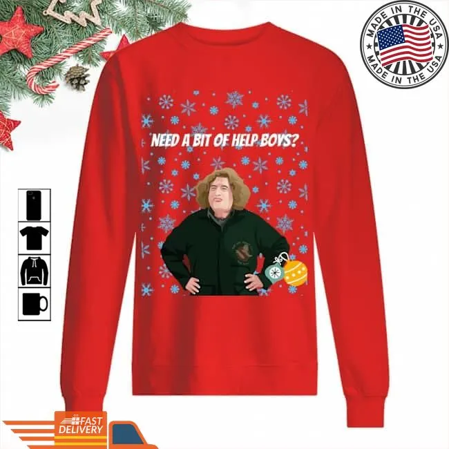 Hot Need A Bit Of Help Boys Chubby Lady Christmas Size up S to 4XL
