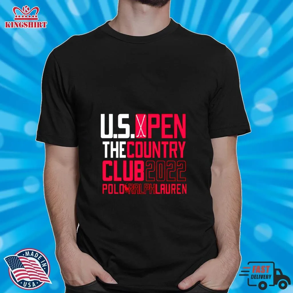 Romantic Style 2022 U.S. Open The Country Polo Ralph Lauren Shirt V-Neck Unisex