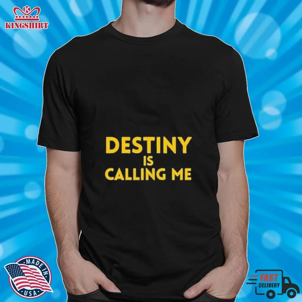 Vintage Michigan Wolverines Destiny Is Calling Me Shirt Youth T-Shirt