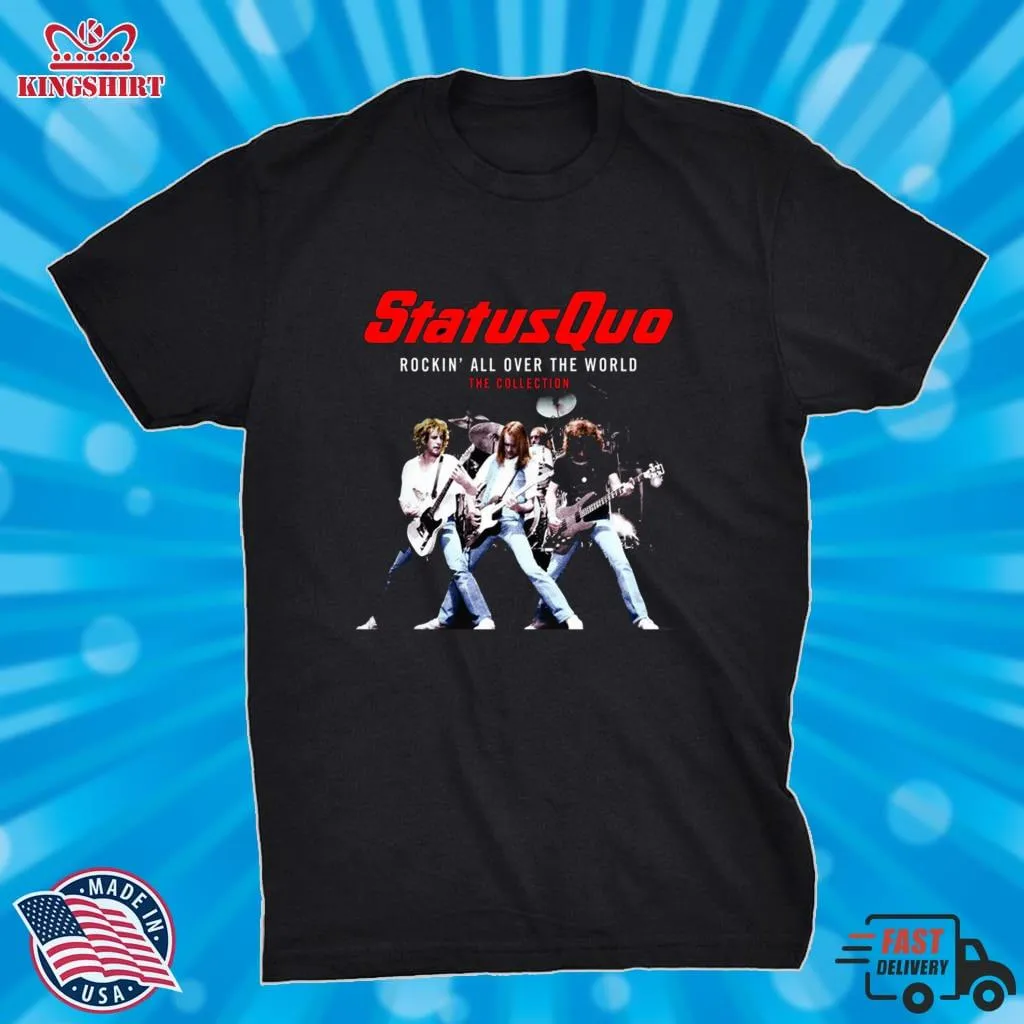 Awesome Rockins Statusquo Red Classic T Shirt Long Sleeve