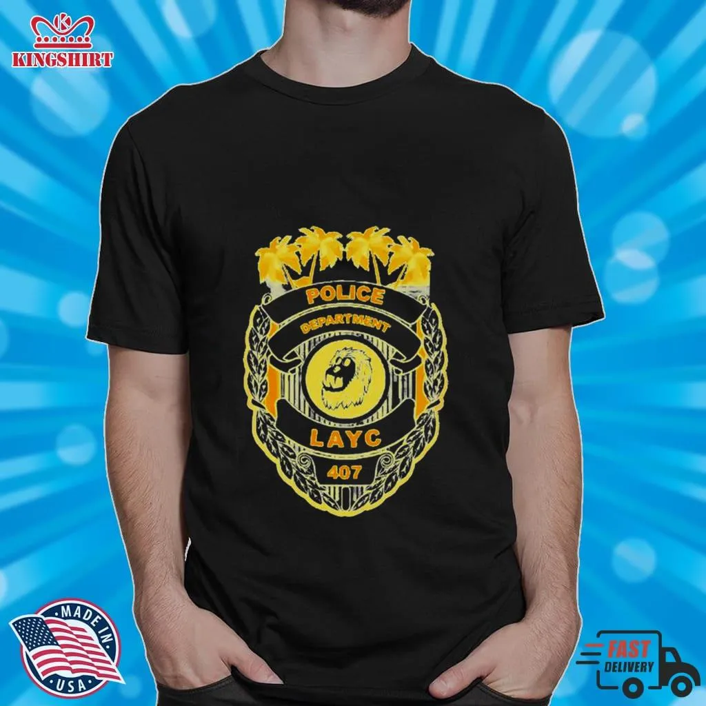 Hot Layc Police Department Shirt Size up S to 4XL