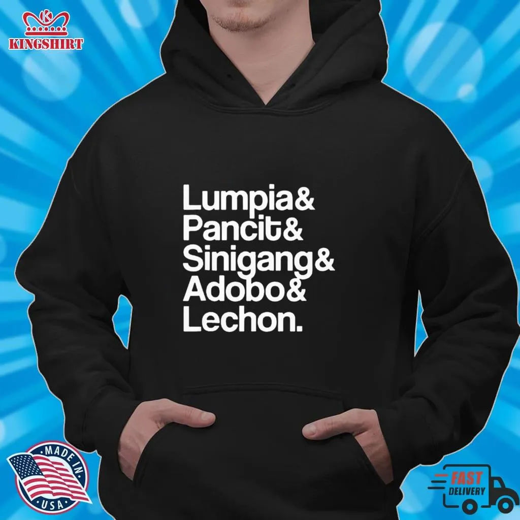 Vote Shirt Lumpia Pancit Sinigang Adobo Lechon T Shirt V-Neck Unisex