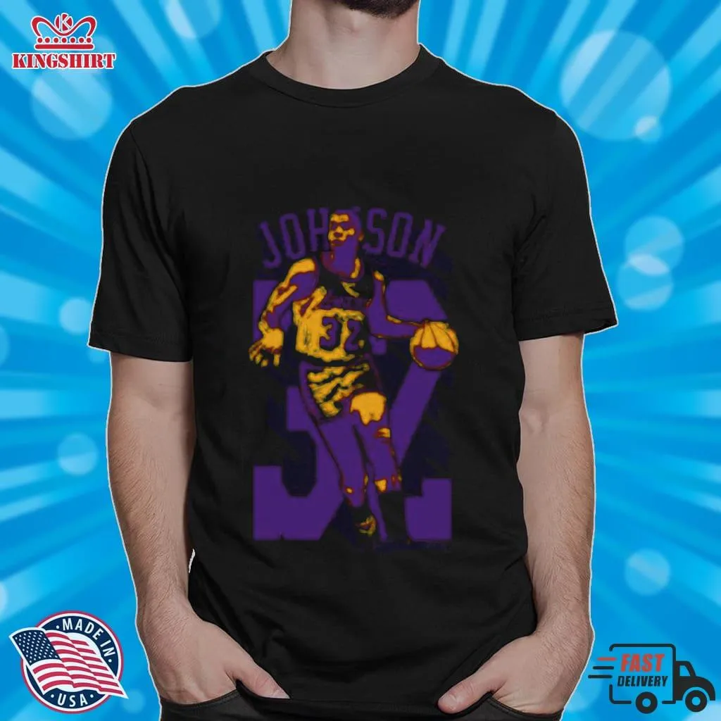 Best Magic Johnson Los Angeles Lakers Basketball Great Player 32 Shirt Shirt