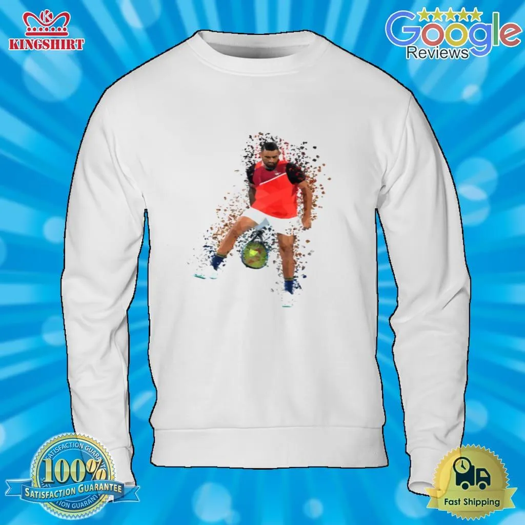 Awesome Polygon Colorful Tennis Art Nick Kyrgios Shirt Size up S to 4XL
